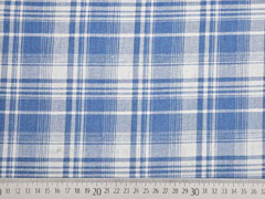 weicher Jeansstoff kariert Glencheck, helles jeansblau