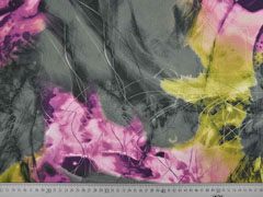 Chiffon Fantasy grau flieder lila oliv