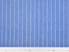 Jeansstoff Nadelstreifen, jeansblau weiss