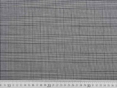 elastische Baumwolle Glencheck schwarz/weiss