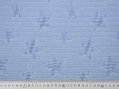 Frottee Jacquard Sterne, rauchblau