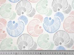 Organic Jersey F�cher Muscheln, weiss