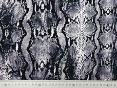 Viskose Jersey Schlangenmuster, grau