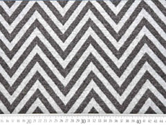 Jacquard Jersey Zick Zack, grau meliert