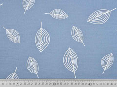 Canvas bedruckt Bl�tter, rauchblau