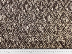 Cocktailstoff Rauten metallic, gold