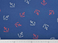 French Terry Anker, Marine Blau