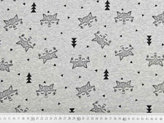 Sweat Alpenfleece F�chse, schwarz grau