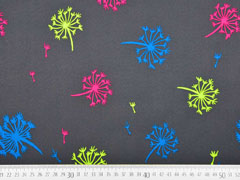 Softshell Pusteblumen, neon dunkelgrau