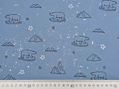 Jersey  Eisb�ren Sterne Glitzer, rauchblau