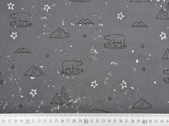 Jersey  Eisb�ren Sterne Glitzer, dunkelgrau