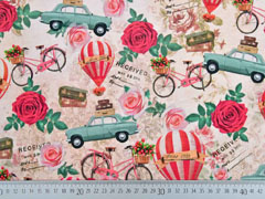 Jersey Digitaldruck Hei�luftballon Oldtimer Fahrzeuge