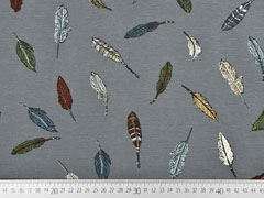 Jersey Federn, dunkelgrau