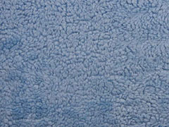 Teddyfleece Teddyfell aus Baumwolle, jeansblau