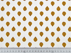 Jersey Bl�tter, ocker cremewei�