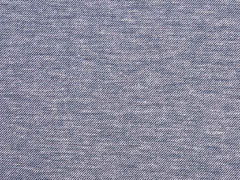 Baumwolle Leinen, dunkelblau wei� meliert