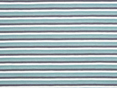 Jersey Ringelstreifen 3 mm garngef�rbt, dunkelmint altmint grau wei�