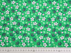 Baumwolle Blumen, wei� rosa gr�n