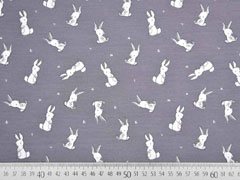 Jersey Hasen Herzen, grau