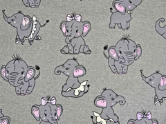 Sweat Elefanten Magic UV-Licht Farbeffekt, grau melange
