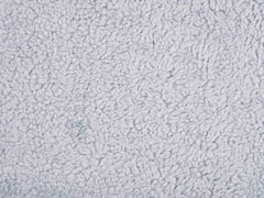 Teddyfleece Teddyfell aus Baumwolle, hellgrau