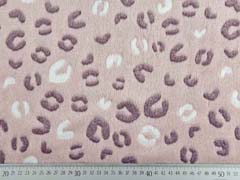Wellness Fleece Jacquard Leopardenmuster, altrosa