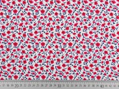 Baumwollstoff Mohnblumen Blumenwiese, wei�