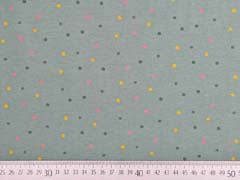 Jersey Punkte 3 mm, mattes dunkelgr�n