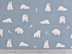 Jersey Eisb�ren Fische, wei� graublau