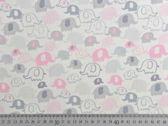 Interlock-Jersey Elefanten, rosa cremewei�