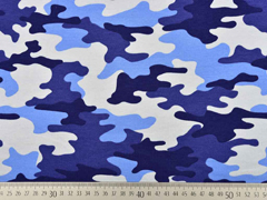 Sweatstoff Camouflage, Blaut�ne
