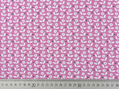 Baumwollstoff Bl�mchen, wei� grau altrosa