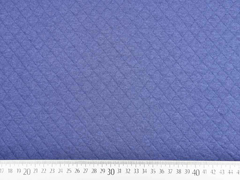 Steppjersey Baumwolle Rauten, dunkles jeansblau