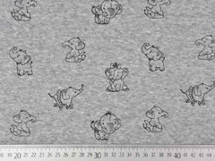 Steppjersey Elefanten, grau meliert