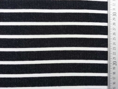 RESTST�CK 63 CM Allegra Viskose Jersey Streifen, schwarz wei�
