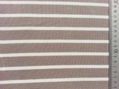 Allegra Viskose Jersey Streifen, hellbeige/wei�