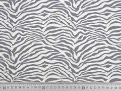 French Terry Sweat Zebramuster, grau