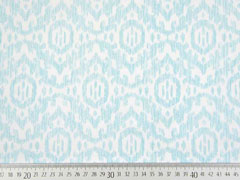 French Terry Sweat Boho Ornamente, hellmint wei�