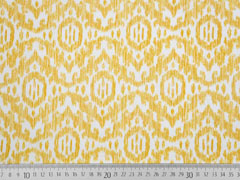 French Terry Sweat Boho Ornamente, ocker wei�