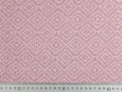 Baumwollstoff Rauten Zickzack, rosa