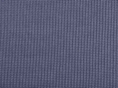 Strickstoff Baumwolle gerippt, jeansblau