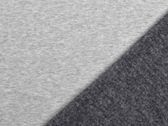 Sweat uni angeraut, grau meliert
