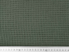Waffelpique Frottee, Bundeswehrgr�n