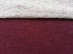 angerauter Sweat Melange - bordeaux