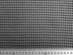 Waffelpiqu� Frottee, dunkelgrau