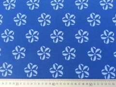 Jersey R�dchen Blume mittelblau