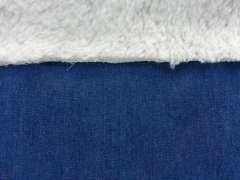 Doubleface Jeans mit Teddy, mittelblau