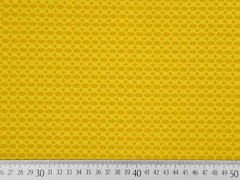 Baumwolle Waben Rauten, senfgelb