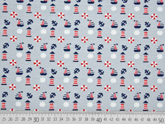 Jersey kleine Boote Leuchtt�rme, grau