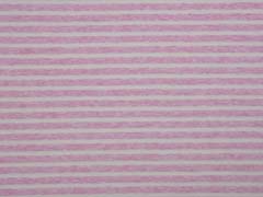 Jersey Streifen garngef�rbt, rosa melange wei�